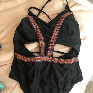 One piece bathing suit